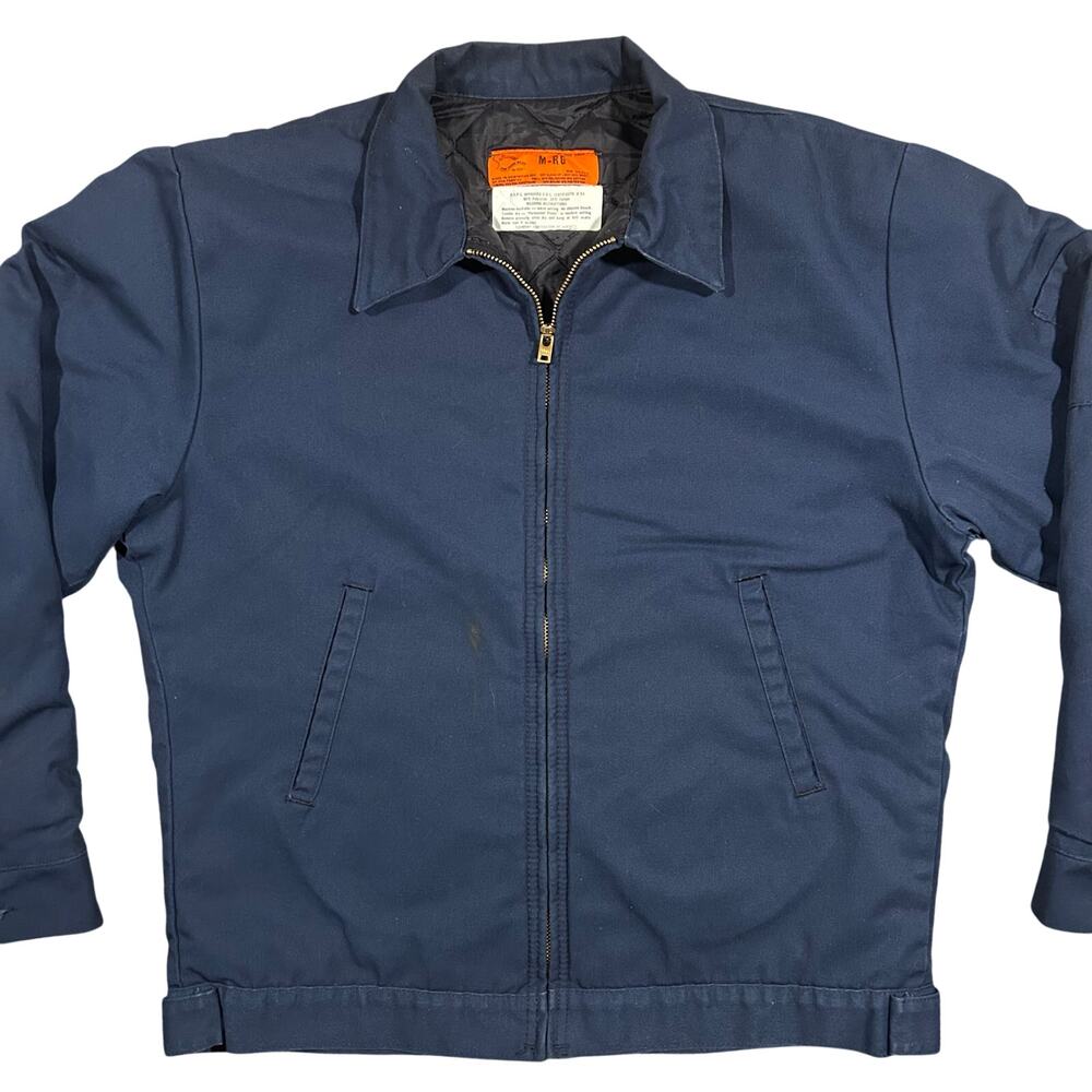 Vintage USPS Postal Service Bomber Jacket Mens Medium Full Zip Navy - Picture 2 of 6